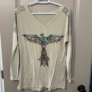 S/M stretchy top with gems